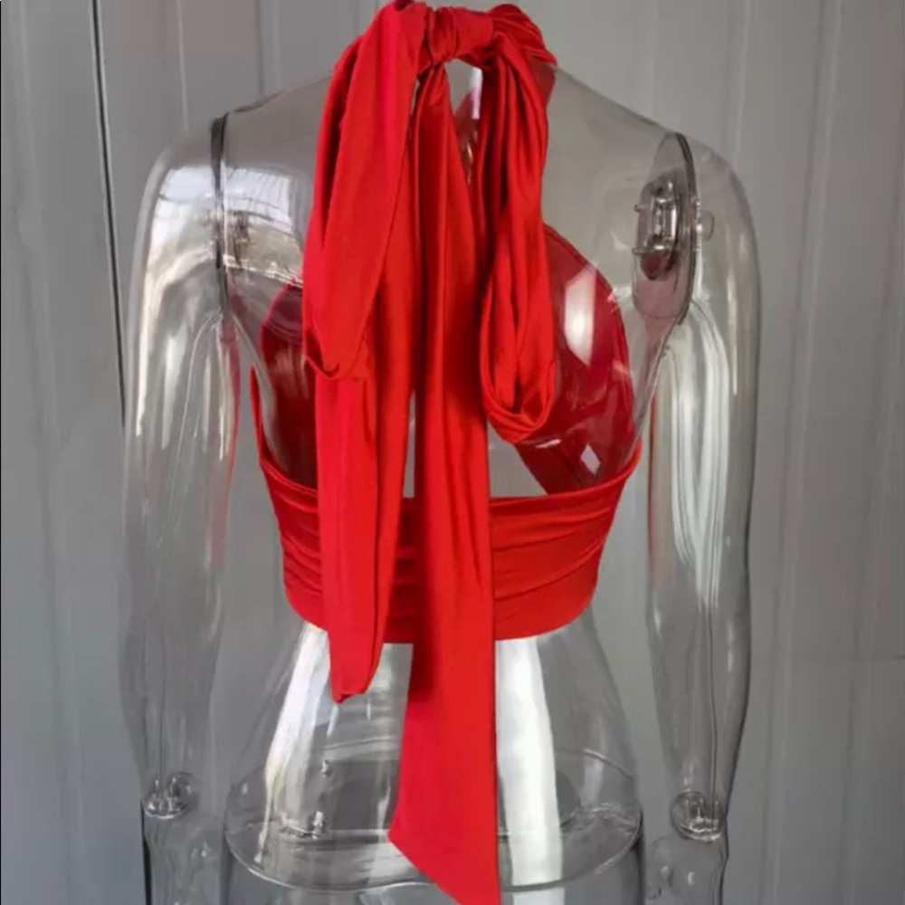 Red Wrap Top ❤️ - Picture 4 of 4